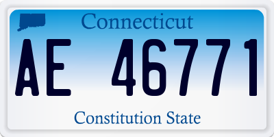 CT license plate AE46771