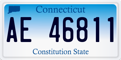 CT license plate AE46811
