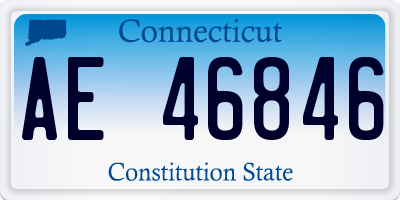 CT license plate AE46846