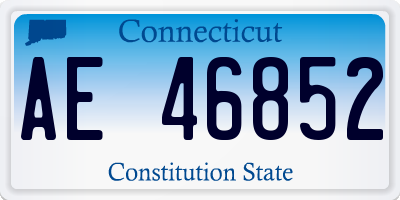 CT license plate AE46852