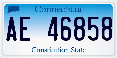 CT license plate AE46858