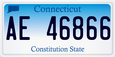 CT license plate AE46866
