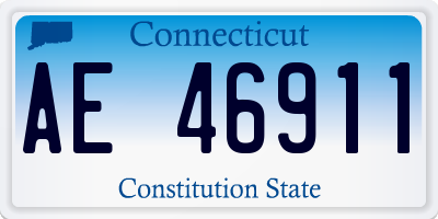 CT license plate AE46911