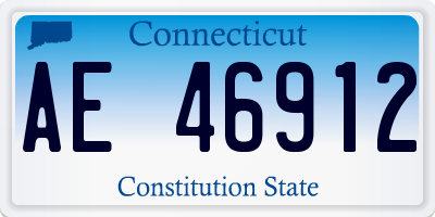 CT license plate AE46912