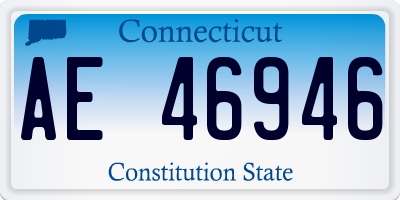 CT license plate AE46946
