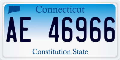 CT license plate AE46966