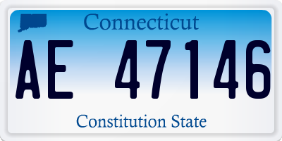 CT license plate AE47146