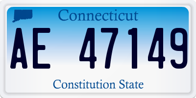 CT license plate AE47149