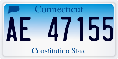 CT license plate AE47155