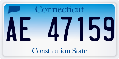 CT license plate AE47159