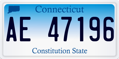 CT license plate AE47196