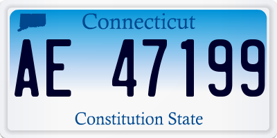 CT license plate AE47199
