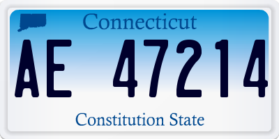 CT license plate AE47214