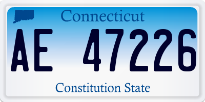 CT license plate AE47226