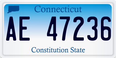 CT license plate AE47236