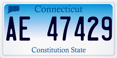 CT license plate AE47429