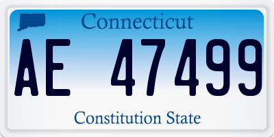 CT license plate AE47499