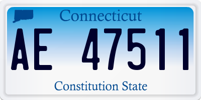 CT license plate AE47511