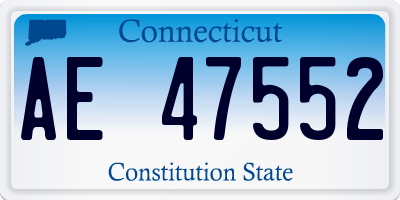 CT license plate AE47552