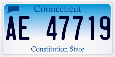 CT license plate AE47719