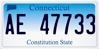CT license plate AE47733
