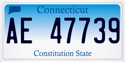 CT license plate AE47739