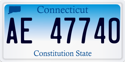 CT license plate AE47740