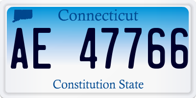 CT license plate AE47766