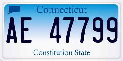 CT license plate AE47799