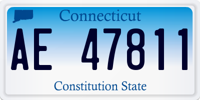 CT license plate AE47811
