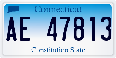 CT license plate AE47813