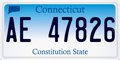 CT license plate AE47826