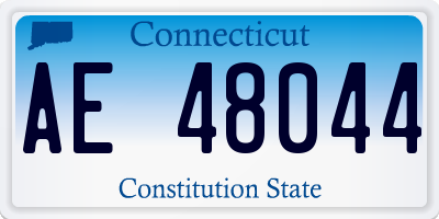CT license plate AE48044