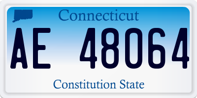 CT license plate AE48064