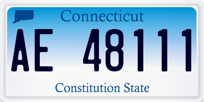 CT license plate AE48111