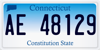 CT license plate AE48129