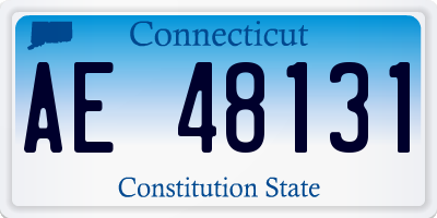 CT license plate AE48131