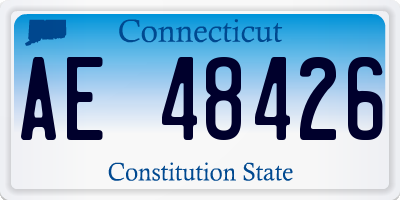 CT license plate AE48426