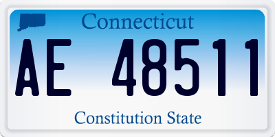 CT license plate AE48511