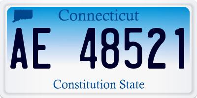 CT license plate AE48521
