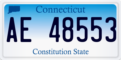 CT license plate AE48553