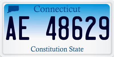 CT license plate AE48629