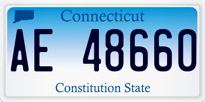 CT license plate AE48660
