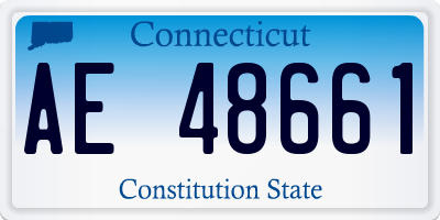 CT license plate AE48661