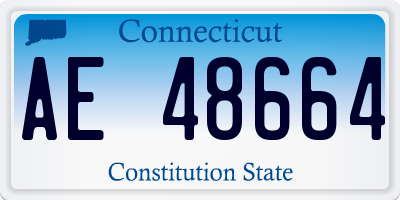 CT license plate AE48664