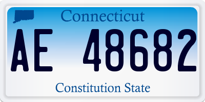CT license plate AE48682