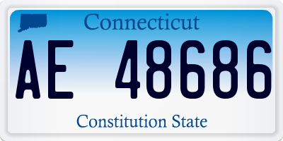 CT license plate AE48686