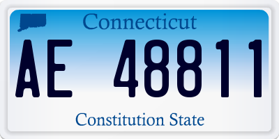 CT license plate AE48811