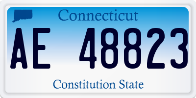 CT license plate AE48823