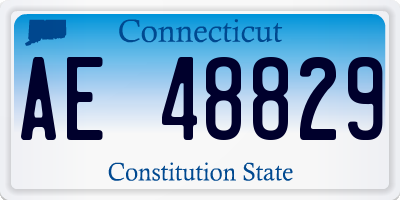 CT license plate AE48829